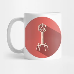 Bacteriophage flat Mug